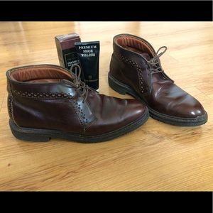 Allen Edmonds Brown Leather Bellevue Chukka Boots